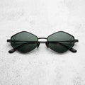 Gold frame — Dark green lens