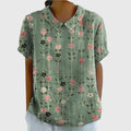 Green Floral Print