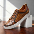 Croc-Embossed