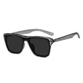 Transparent Gray Frame with Black Gray Lenses